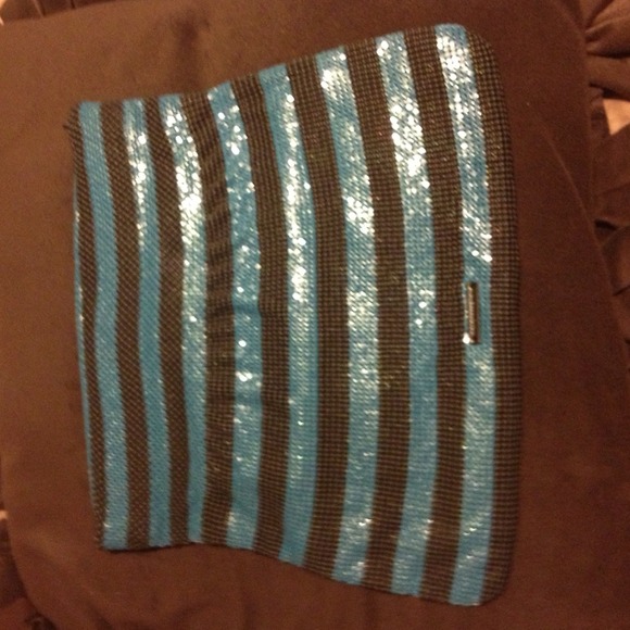 BCBG Maxazria Metal Mesh Clutch - Picture 2 of 3