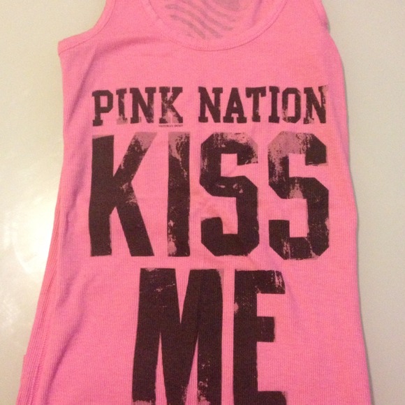 Victoria's Secret- pink racer back muscle tank