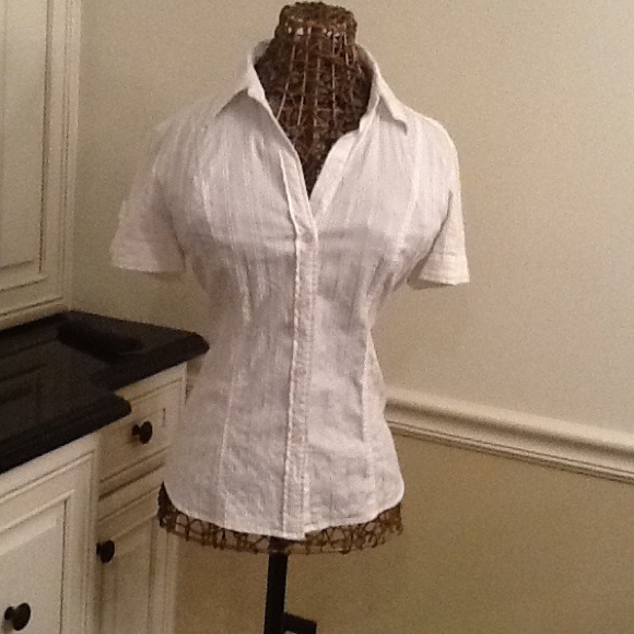 Sold White button down shirt from NY & CO