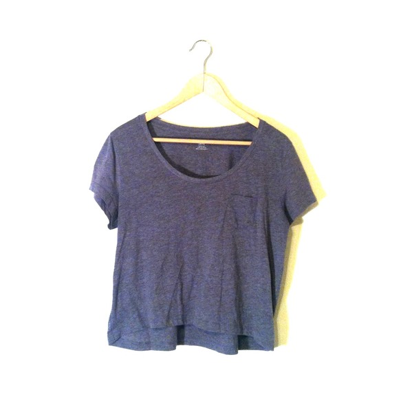 💥SOLD💥 H&M Gray mini pocket tee