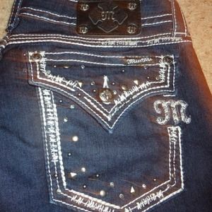 Miss me size 33 boot cut dark denim