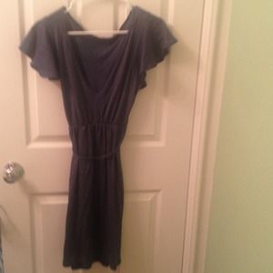 Michael stars blue loose fitting dress. Tie back