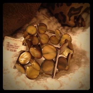 Stone bracelet warm neutral tones NWT!!