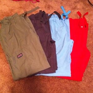 Cargo scrub pants 4 pair on hold for trade!
