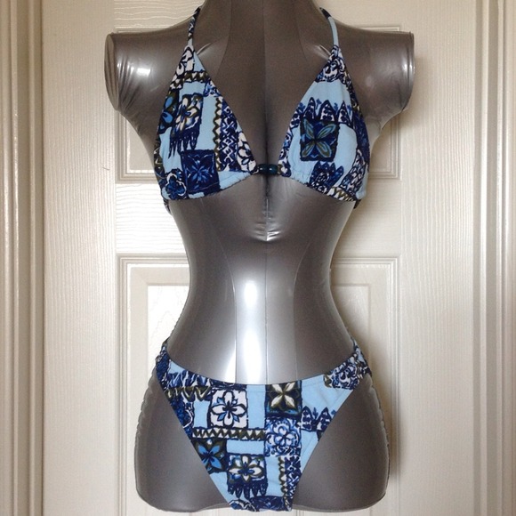 Blue Hawaiian Style Bikini