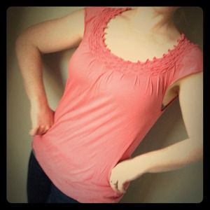 SOLD! Coral Pink Top