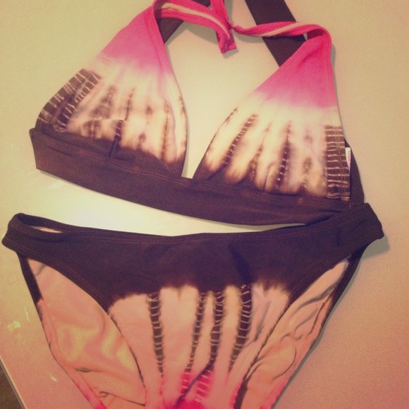 Tye-dye swim suit.