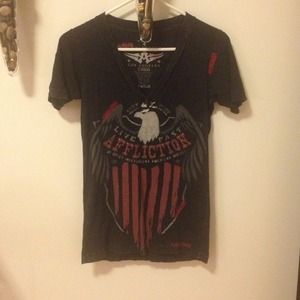 Black affliction tee