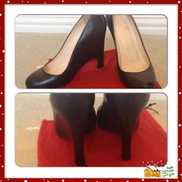 Authentic Christian Louboutin wedge pump heels - Picture 2 of 4