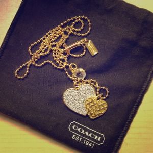 Authentic Coach Necklace in Gold