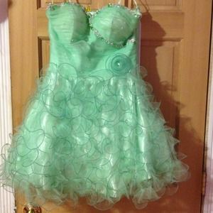 Super cute mint green dress! Worn once.