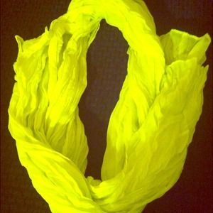Lime green scarf