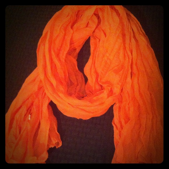 Bright Orange Scarf