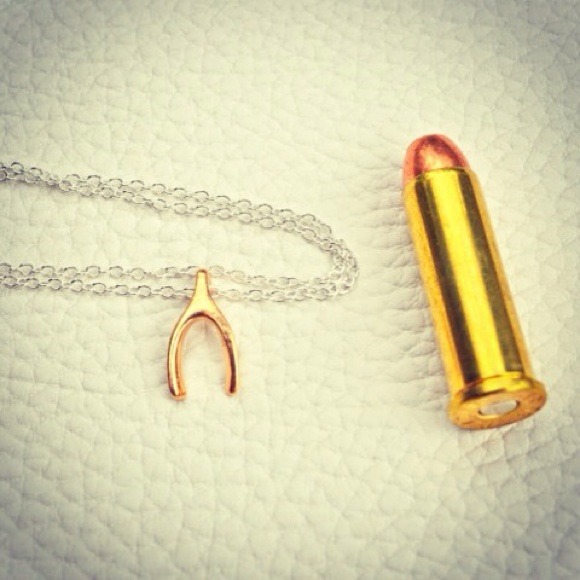 Tiny Wishbone Necklace