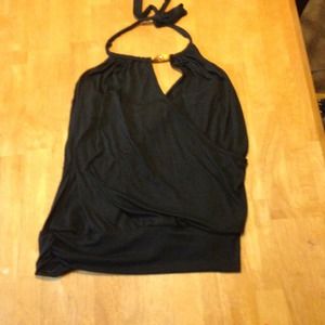 Black wrap style halter.