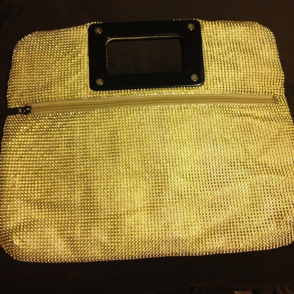 Gold Mesh BCBG Maxazria Clutch - Picture 3 of 3