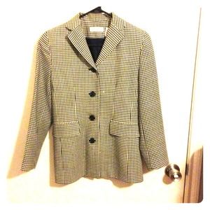 Checkered Outerwear Blazer