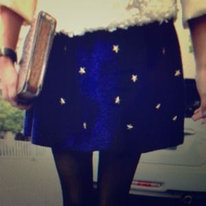 Dark Blue star skirt