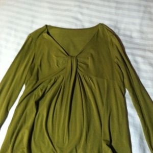 Olive long sleeve top.