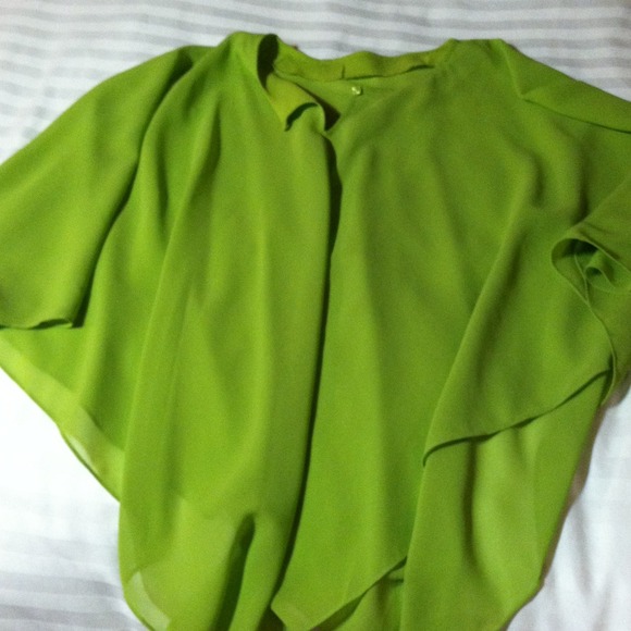 🎁RESERVED🎁 Sheer spring green top.