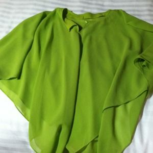 🎁RESERVED🎁 Sheer spring green top.