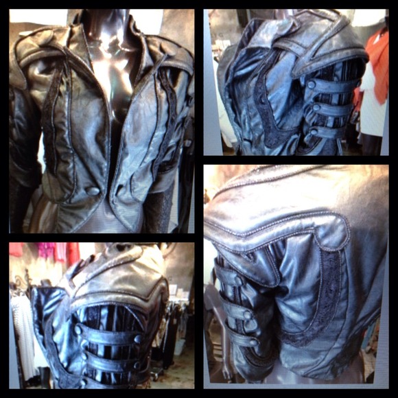 Leather/Lace Jacket