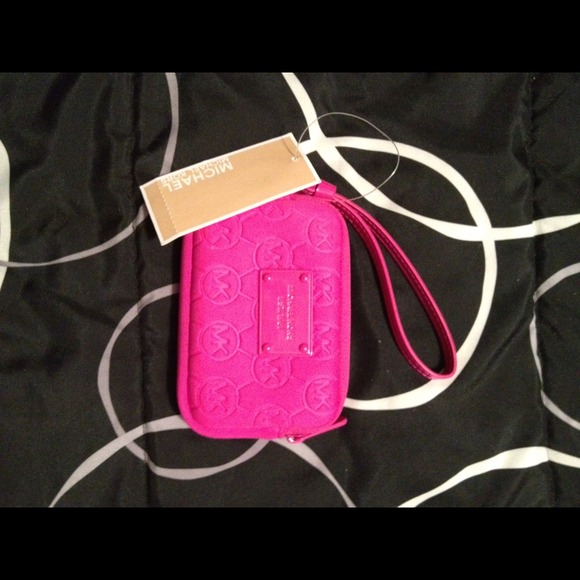 Michael Kors hot pink wristlet. AUTHENTIC!