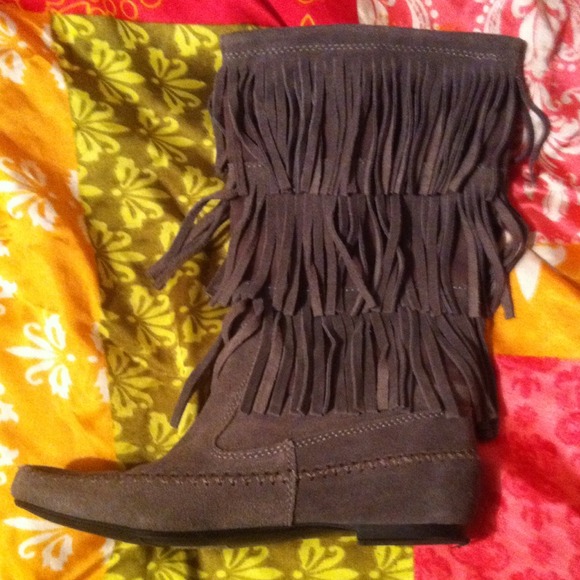Gray Lauren Conrad French Boots 😍