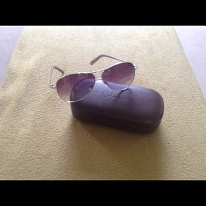 Aviator sunglasses -silver framed