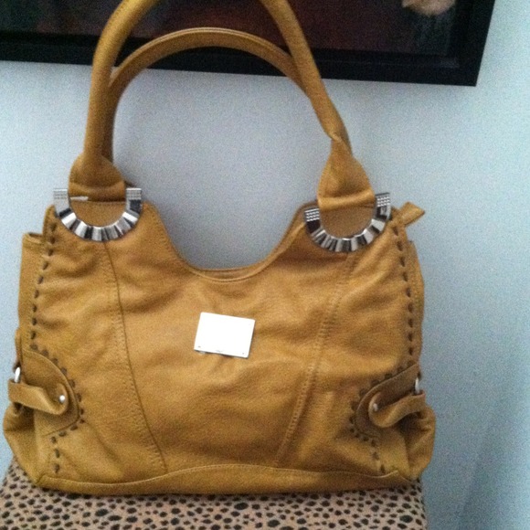 Large Prada Hand Bag Mustard Color