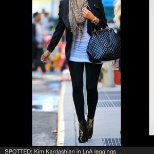 Kim Kardashian LnA black leggings tights