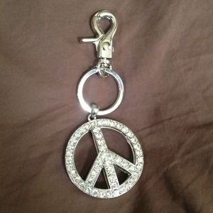 Over sized PEACE key chain
