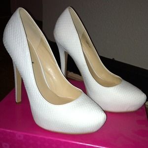 White Stiletto Heels