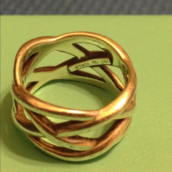 Authentic Tiffany Celtic knot ring - Picture 2 of 2