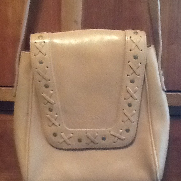 Tan Guess cross body.