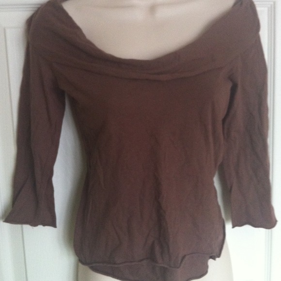 Anthropologie size small brown layered look top