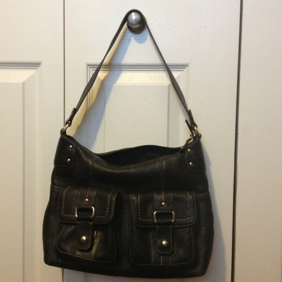 Fossil leather handbag