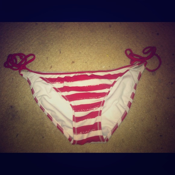 Striped Bathing Suit Bottoms