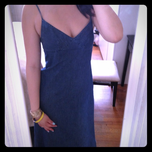 J. Crew denim maxi dress