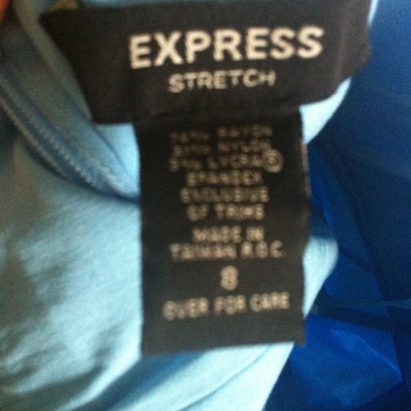 Pastel blue strapless express dress 8 - Picture 3 of 4