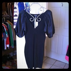 🆕 Sexy Black Bebe Stretchy Body-Con Balloon Slv