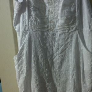White summer dress with pockets