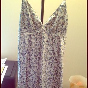 Floral silk dress!
