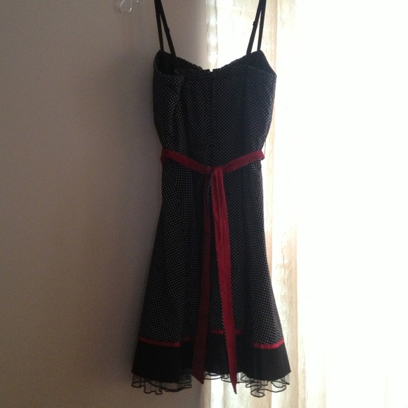 ♥Black polka dot dress♥ - Picture 2 of 4