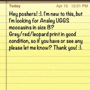 UGG moccasins!