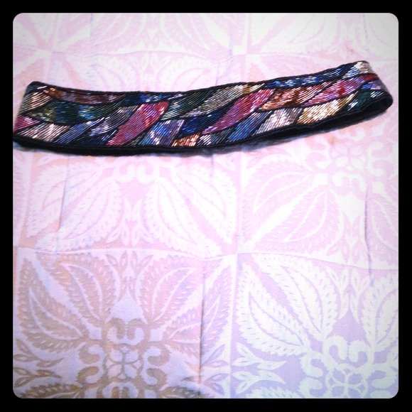 Vintage beaded hip belt.