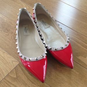 Valentino Shoes - HOLD π Valentino Rockstud flats red patent Valentino Shoes - HOLD π Valentino Rockstud flats red patent