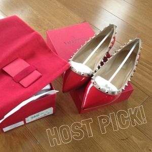 Valentino Shoes - HOLD π Valentino Rockstud flats red patent Valentino Shoes - HOLD π Valentino Rockstud flats red patent