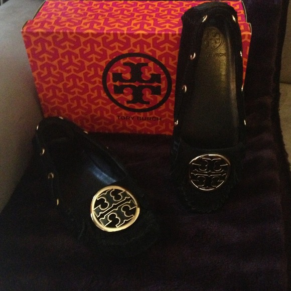Tory Burch suede driving moccasins