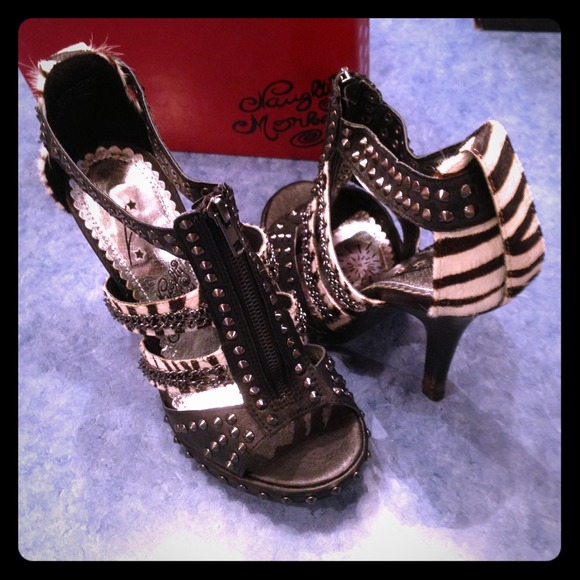 *Hold* Naughty Monkey Spike Studded Heels Sz 8.5